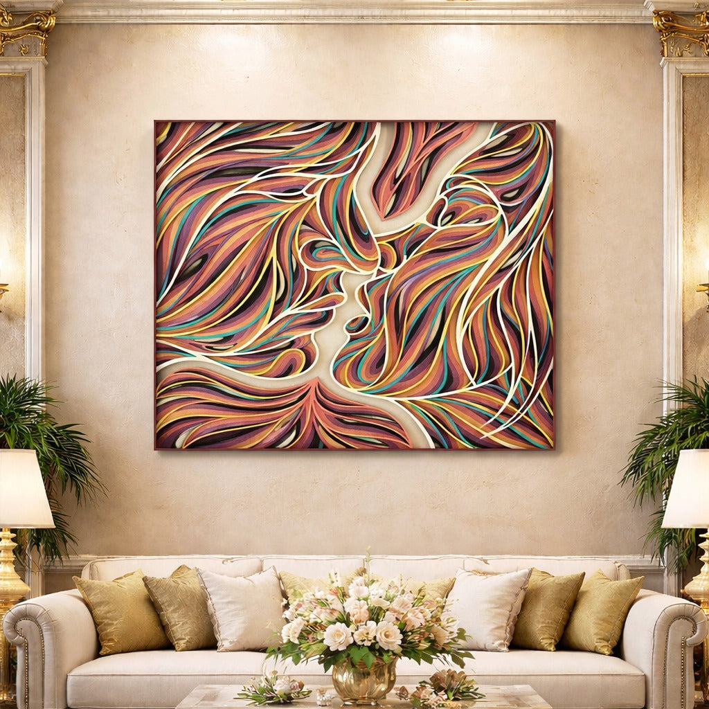 Indrik Luxury Abstract Mandala Wall Frame for Living Room and Designer Interiors