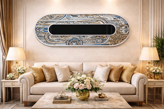 Indrik Luxury Abstract Mandala Wall Frame for Living Room & Premium Interiors