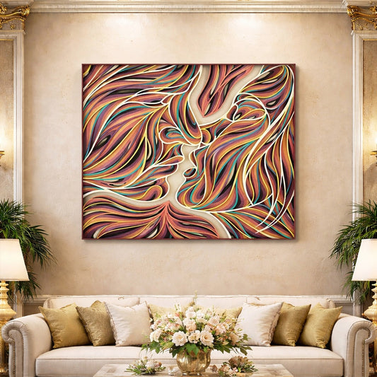 Indrik Luxury Abstract Mandala Wall Frame for Living Room and Designer Interiors